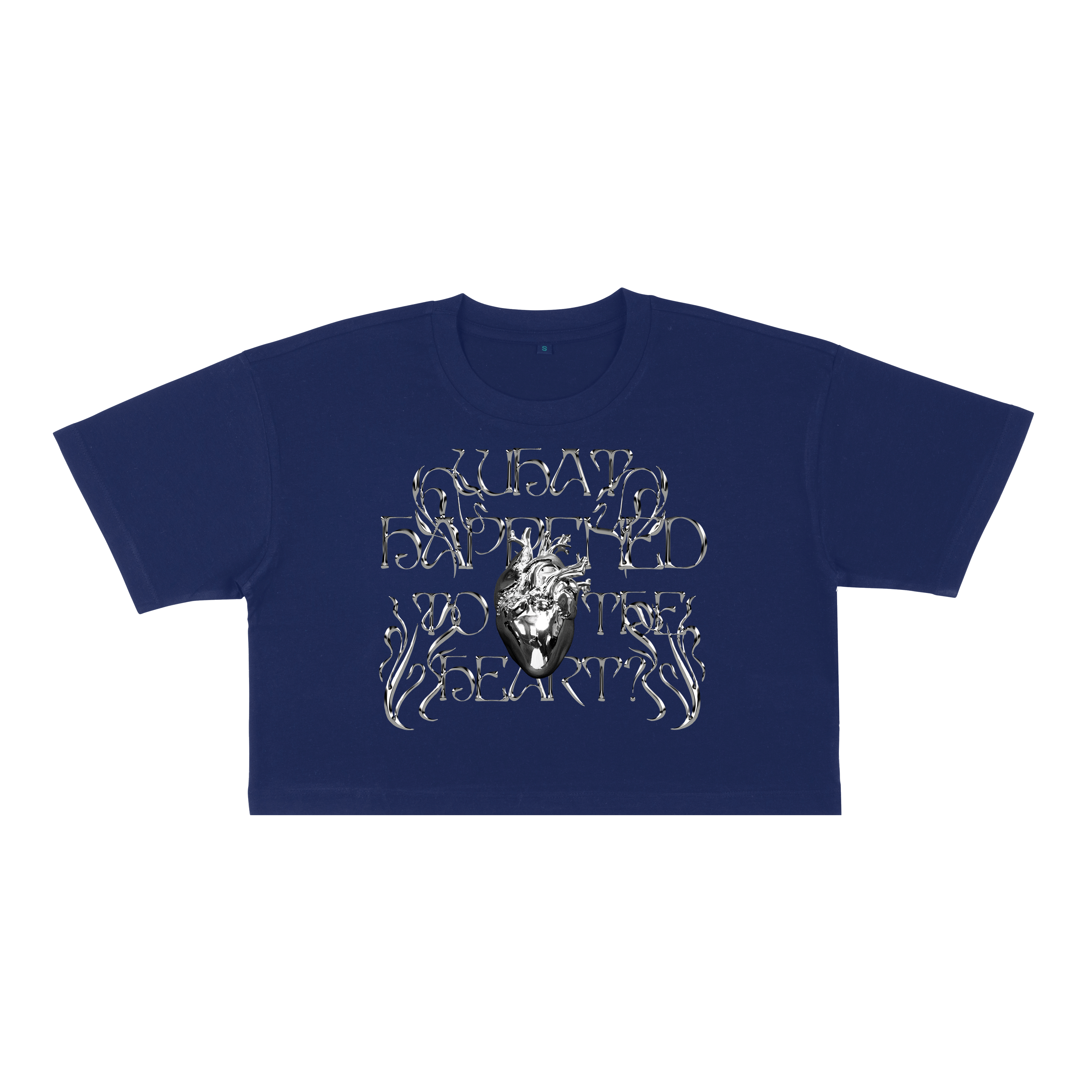 What Happened To The Heart? Cropped T-shirt - Aurora