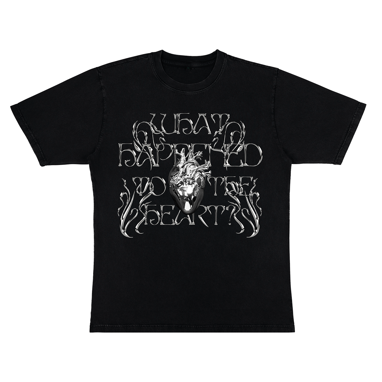 VOO “D.I.Y L.L TEE AURORA” What Happened To The Heart? T-Shirt. - Aurora
