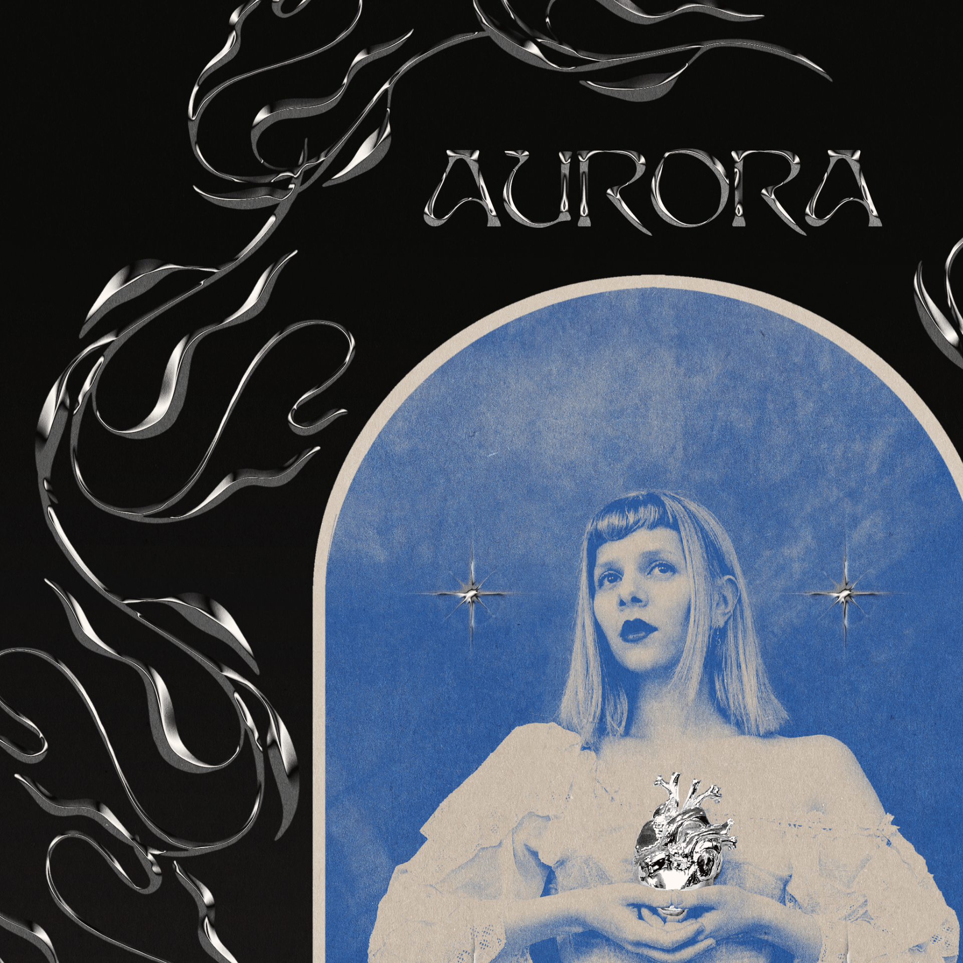AURORA - What Happened To The Heart? Large Foiled Lithograph