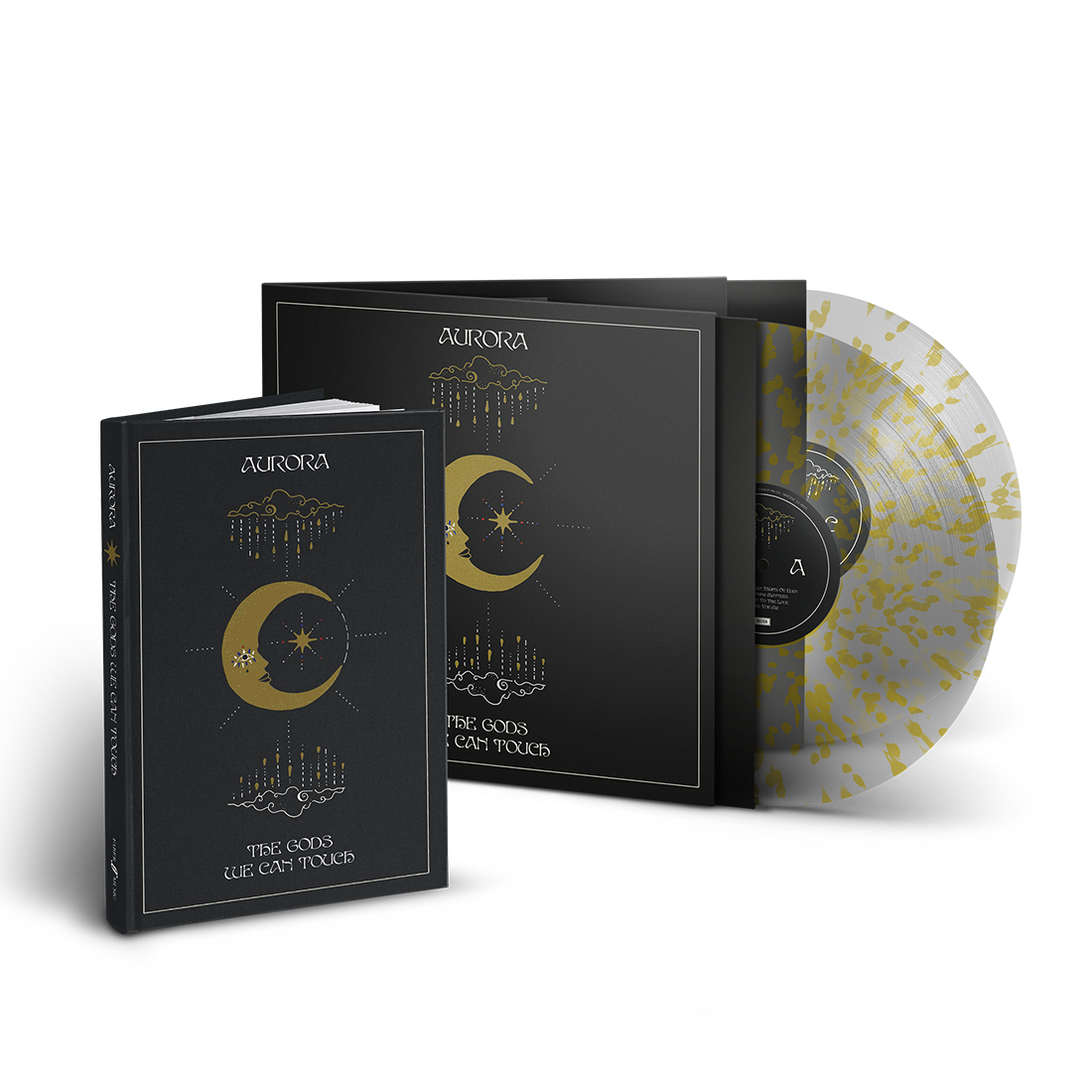 Aurora Store Exclusive: The Gods We Can Touch Book + Clear and Gold Splatter 2LP Vinyl