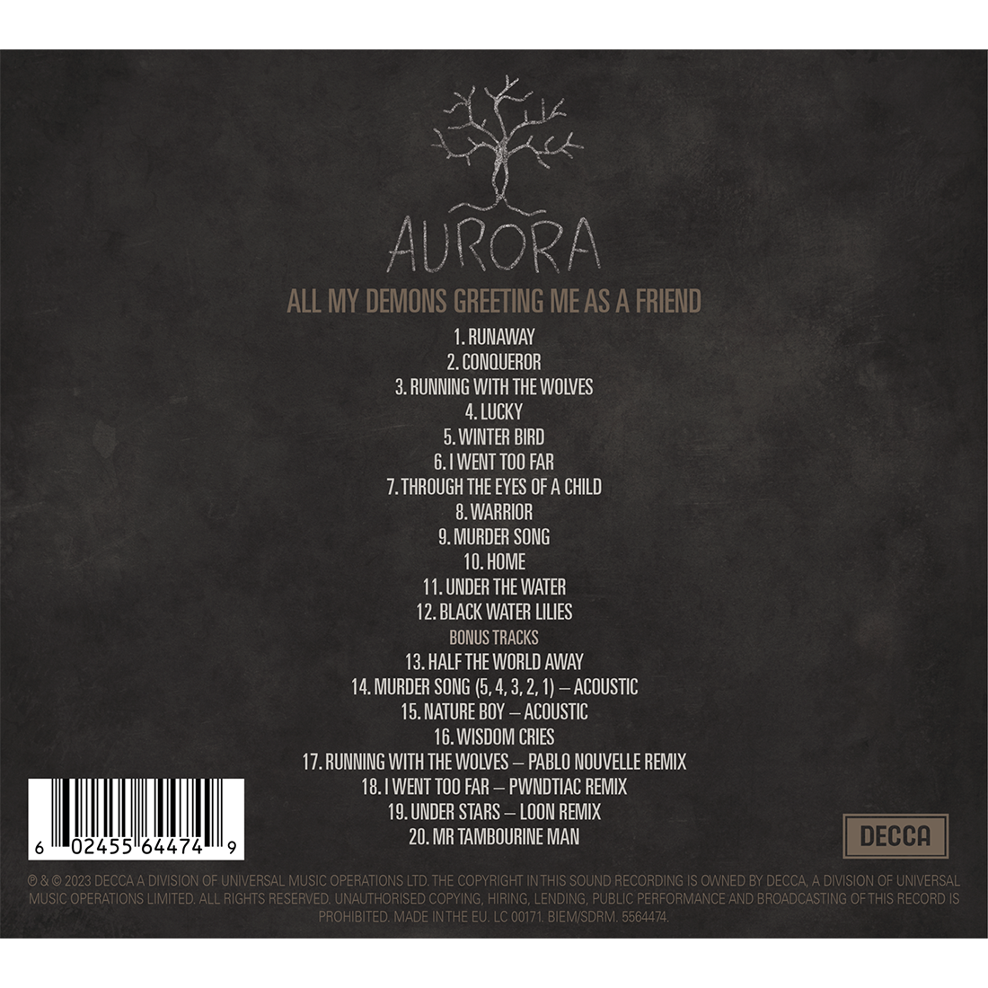 All My Demons Greeting Me As A Friend: Deluxe CD - Aurora